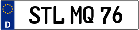Trailer License Plate